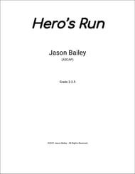 Hero's Run Concert Band sheet music cover Thumbnail